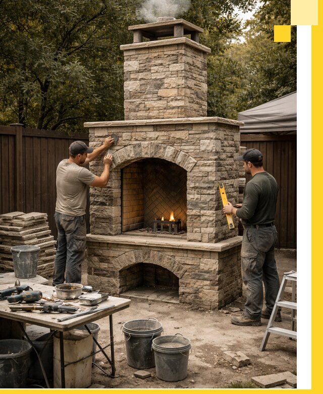 Проектирование и установка уличных каминов в Сорочинске