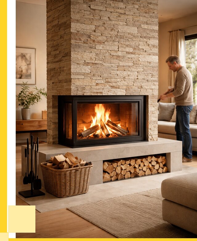 Дровяной камин под ключ в Сорочинске от 206560 р. | ЭриданСрч