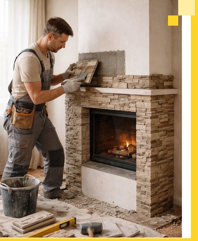 Изготовление и монтаж каминов для дома под ключ в Сорочинске