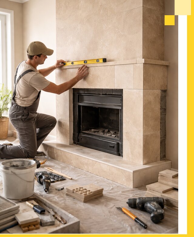 Установка и монтаж каминов в частном доме под ключ в Сорочинске