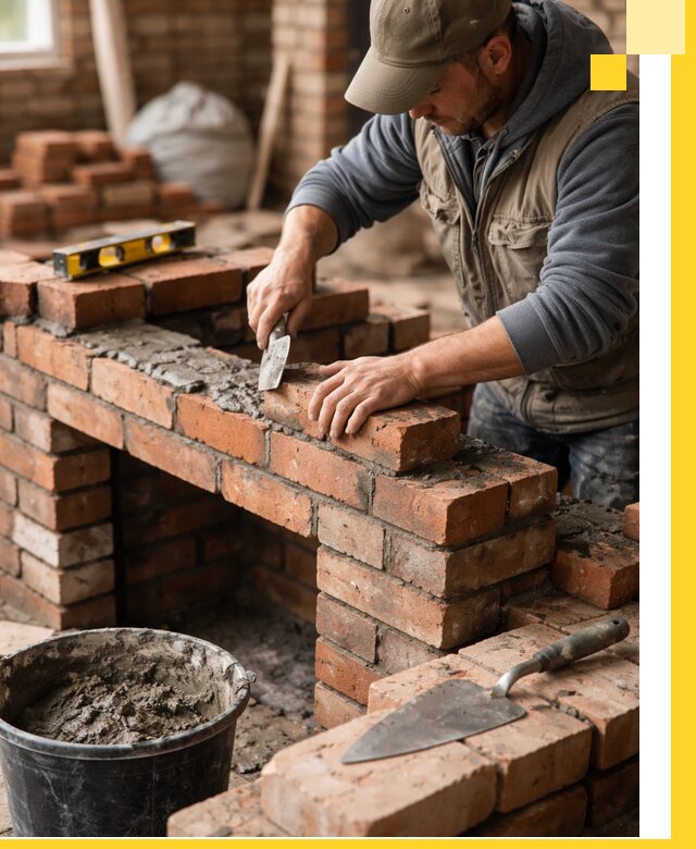 Кладка каминов под ключ в Сорочинске профессиональная отделка и монтаж