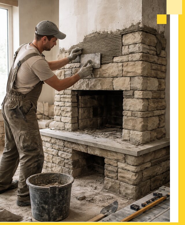 Строительство каминов под ключ в Сорочинске от проектирования до монтажа