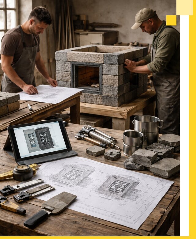 Разработка проектов печей с согласованием и монтажом в Сорочинске