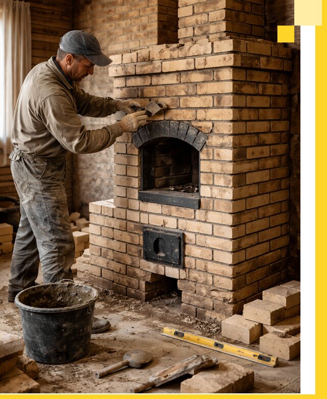 Кирпичные печи под ключ в Сорочинске: проектирование и кладка