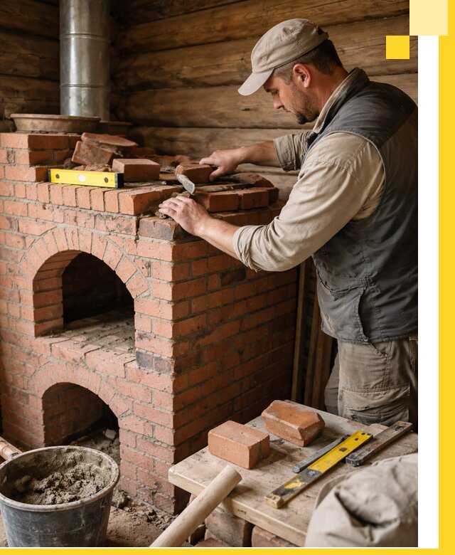 Изготовление и установка русских печей в Сорочинске под ключ