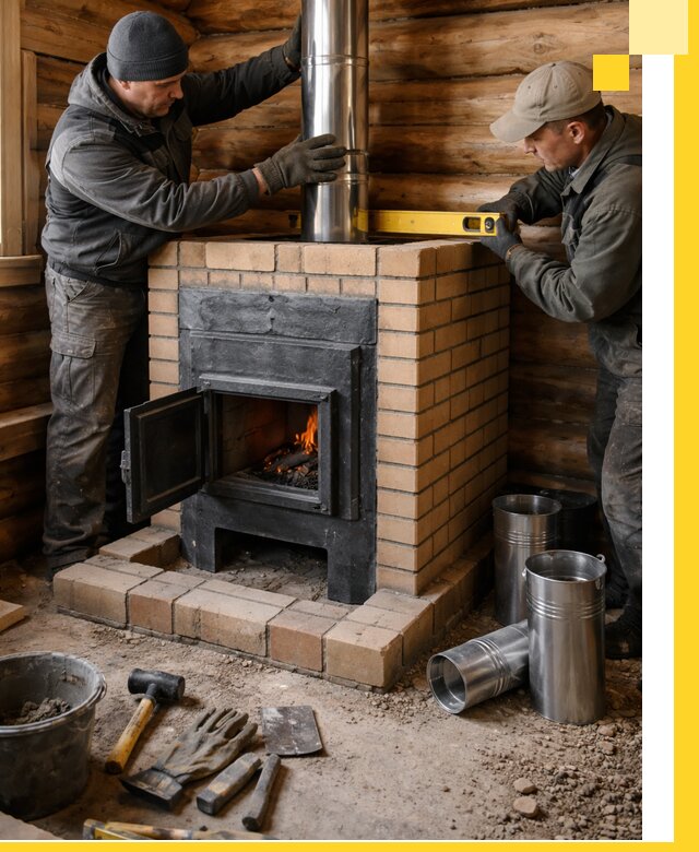 Проектирование, изготовление и установка банных печей в Сорочинске