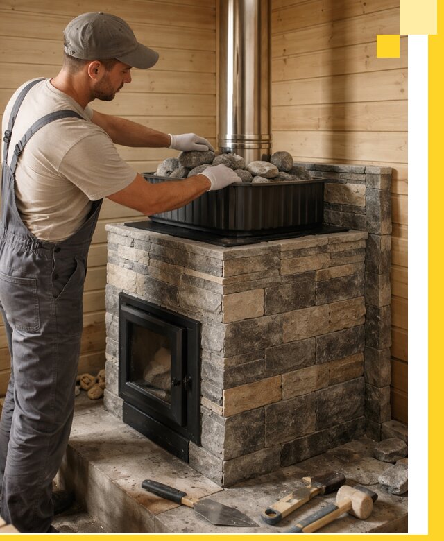 Печи для парной в Сорочинске, производство, монтаж и обслуживание