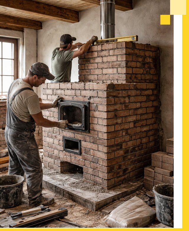 Печи для загородного дома под ключ в Сорочинске — монтаж и сервис