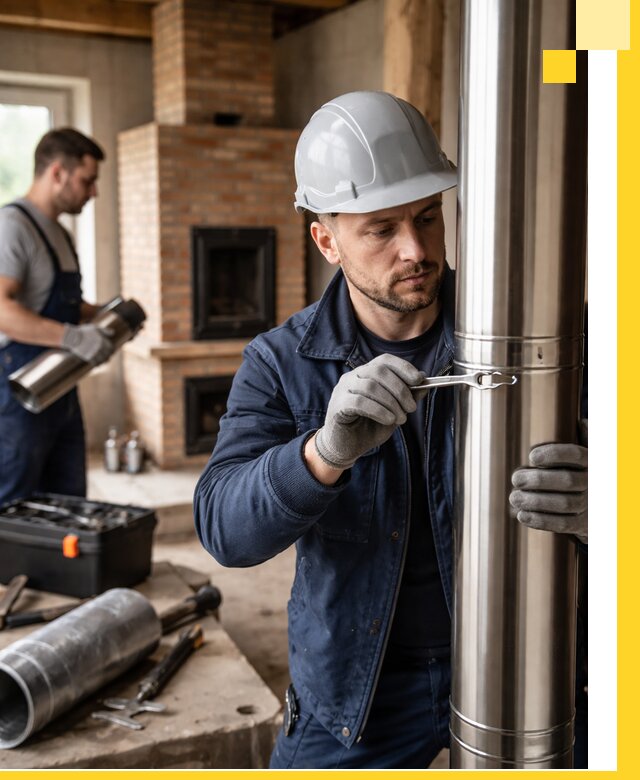 Профессиональный монтаж дымоходов для печей в Сорочинске