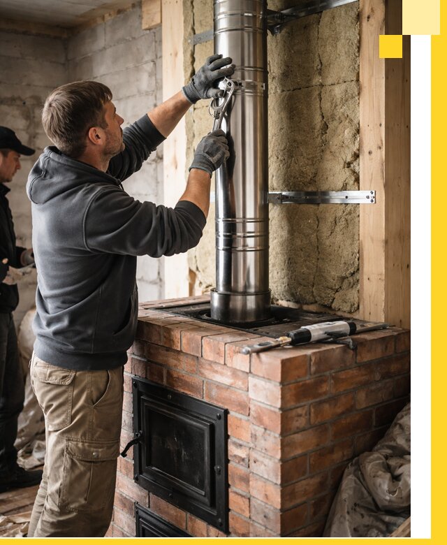 Изготовление и монтаж печей и дымоходов под ключ в Сорочинске