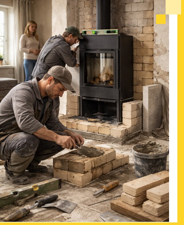 Печи и камины под ключ: проект, установка в Сорочинске