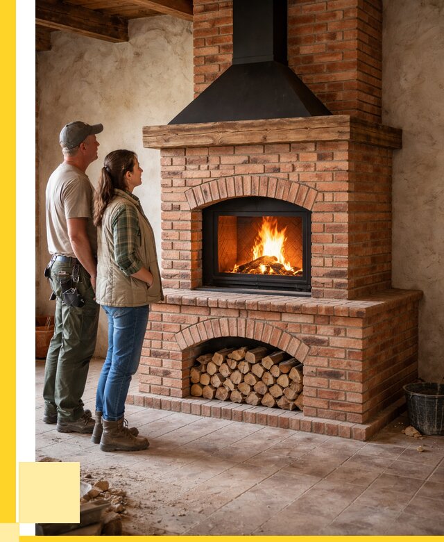 Печи камины из кирпича в Сорочинске от 123936 р. | ЭриданСрч