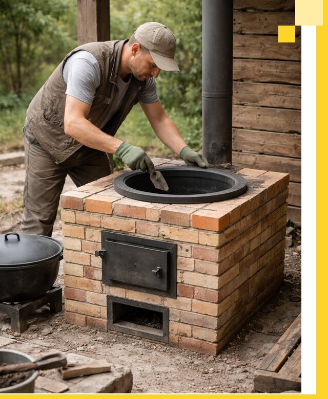 Изготовление и установка печей для казана в Сорочинске под ключ