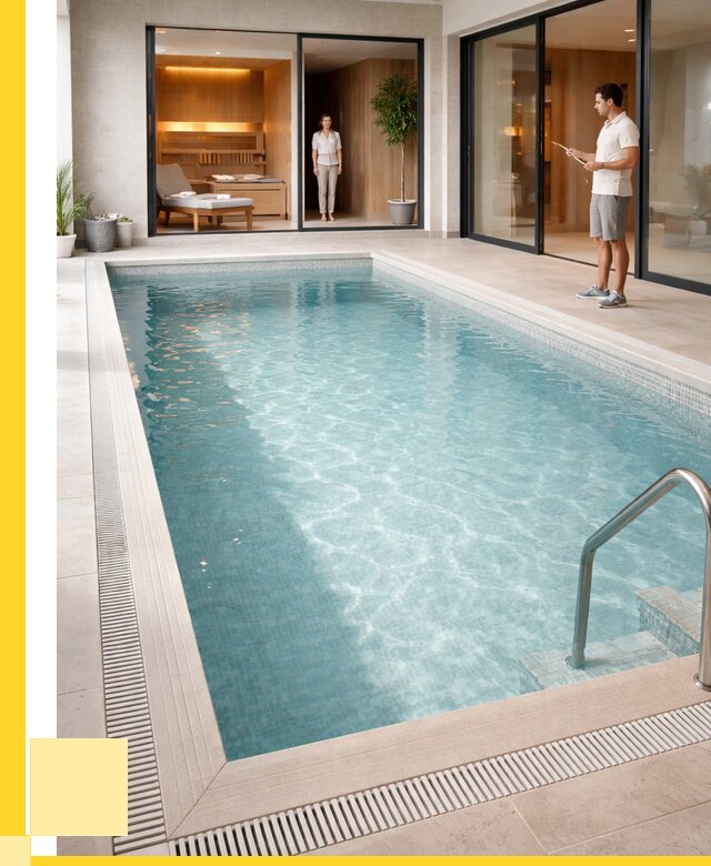 Отделка бассейна пленкой ПВХ в Сорочинске от 3615 р. - ЭриданСрч