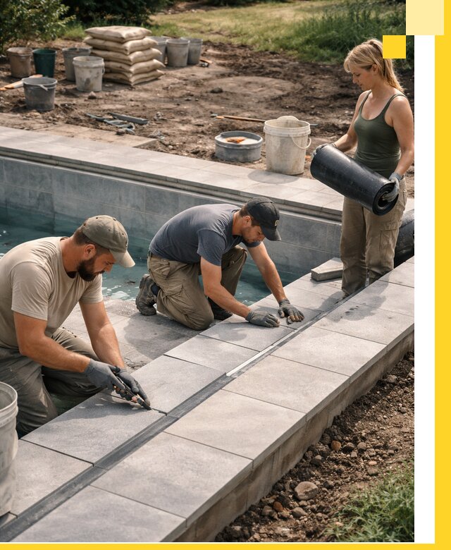 Строительство и монтаж уличных бассейнов под ключ в Сорочинске