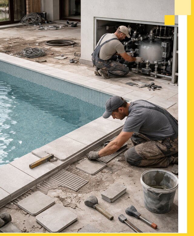 Строительство и монтаж бассейнов в коттедже в Сорочинске