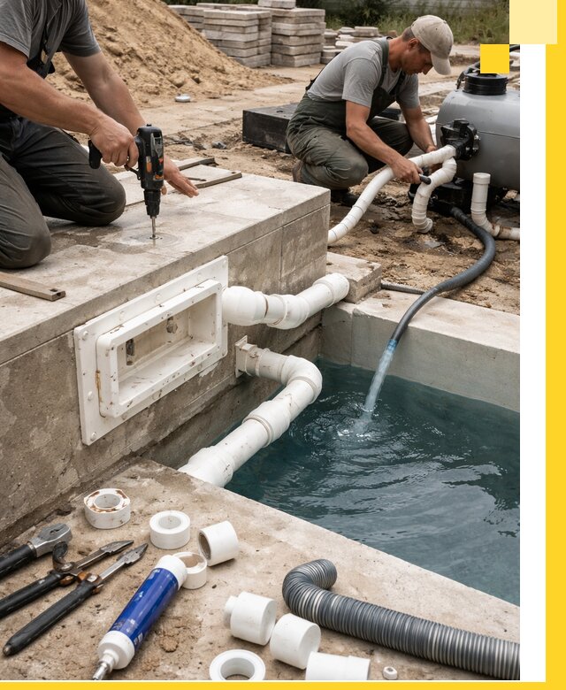 Строительство скиммерных бассейнов под ключ в Сорочинске