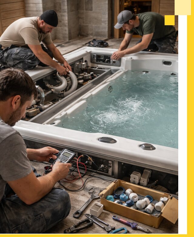 Гидромассажные бассейны под ключ в Сорочинске, дизайн и монтаж