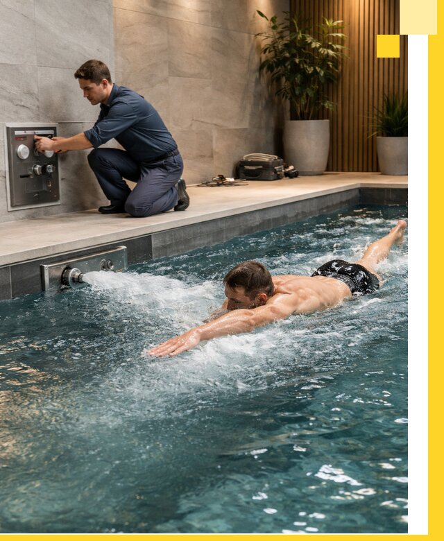 Проектирование и монтаж бассейнов с противотоком в Сорочинске