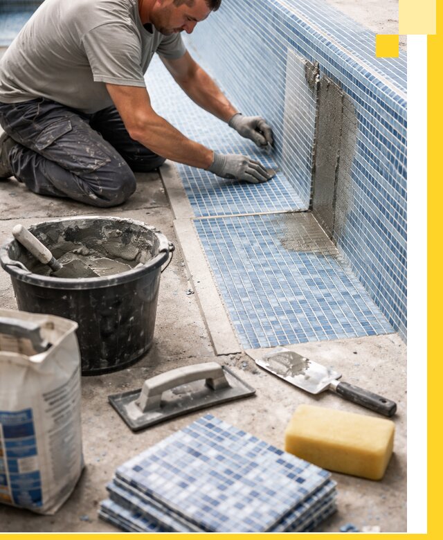 Укладка и ремонт мозаики для бассейнов под ключ в Сорочинске