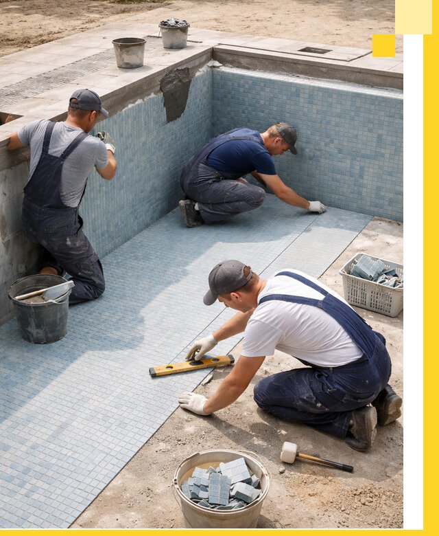 Укладка и установка плитки для бассейнов под ключ в Сорочинске