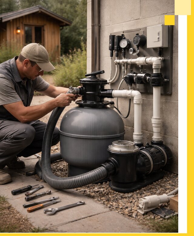 Продажа и монтаж фильтров и насосов для бассейнов в Сорочинске