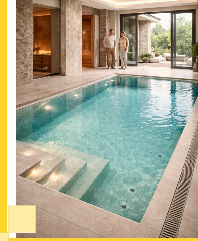 Бассейн во дворе в Сорочинске: проект, отделка от 1239360 р. | ЭриданСрч