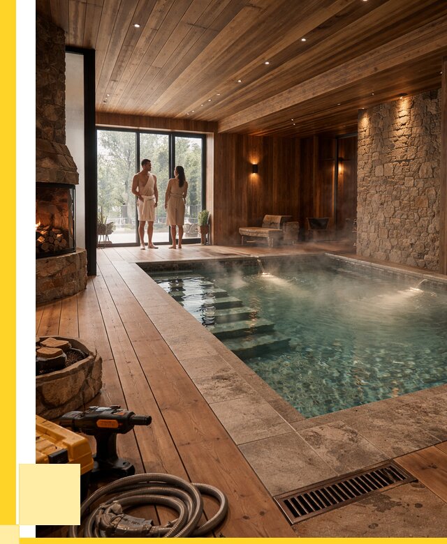 Проекты бань с бассейном под ключ в Сорочинске от 77460 р., ЭриданСрч