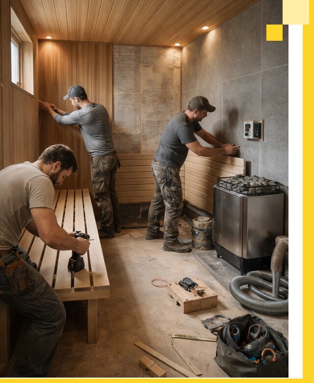 Сауны под ключ в Сорочинске, проектирование, строительство, отделка
