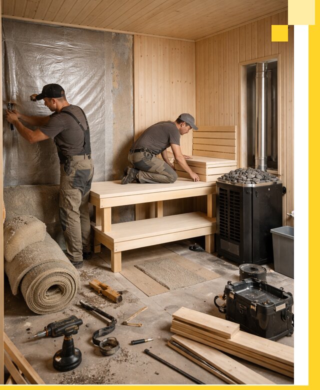 Проекты саун под ключ в Сорочинске дизайн и строительство