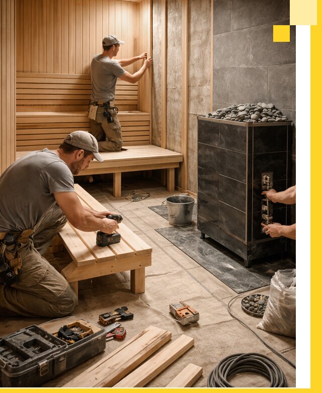 Дизайн и строительство интерьерных саун под ключ в Сорочинске