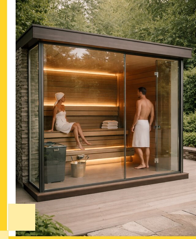Сауна стеклянная и двери для сауны в Сорочинске от 258200 р. | ЭриданСрч