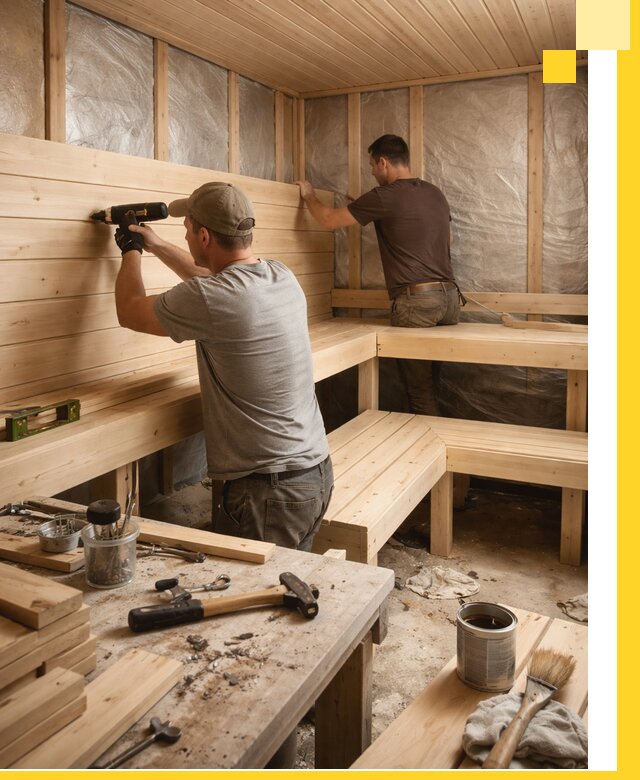 Профессиональная отделка бань и саун под ключ в Сорочинске