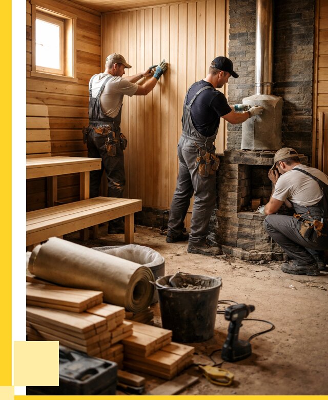 Ремонт бань под ключ в Сорочинске от 46476 р. | ЭриданСрч