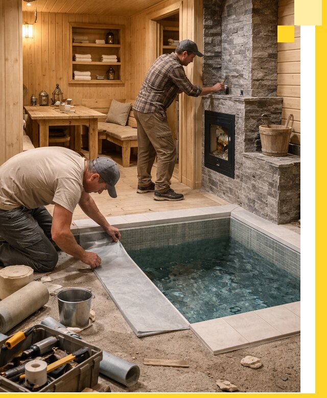 Строительство бань с комнатой отдыха под ключ в Сорочинске