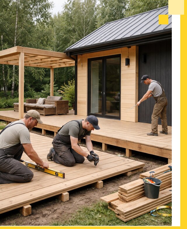 Строительство бань с террасой и бассейном под ключ в Сорочинске