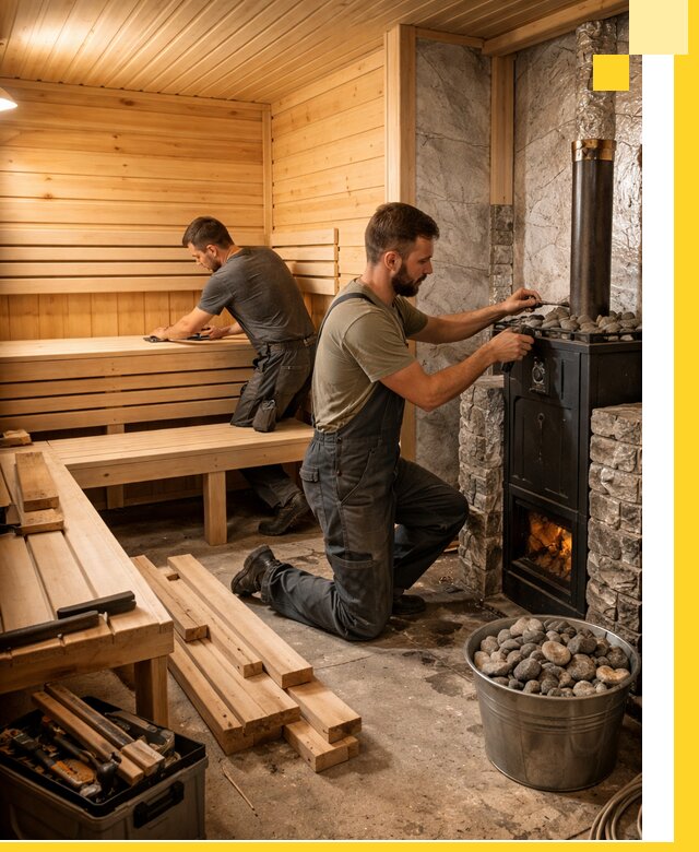 Дизайн и строительство интерьеров бань под ключ в Сорочинске