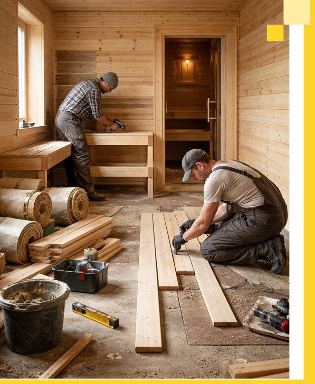 Индивидуальный проект бани с комнатой отдыха под ключ в Сорочинске