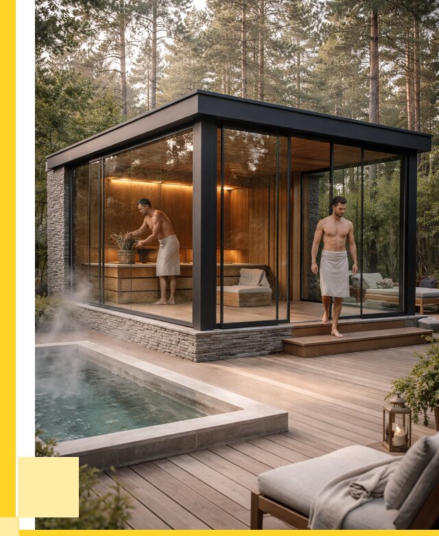 Стеклянные бани и двери в Сорочинске от 464760 р. | ЭриданСрч