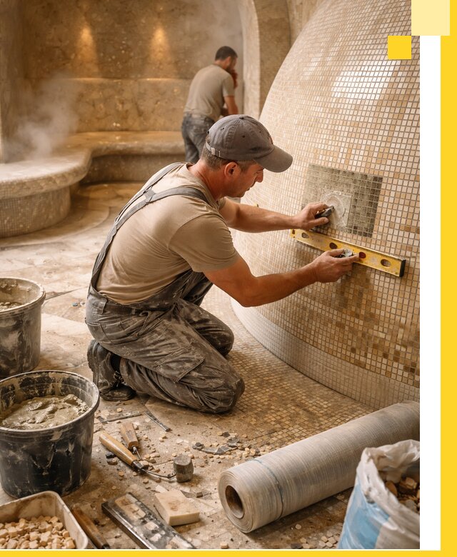 Хамам под ключ в Сорочинске: проектирование, строительство, отделка