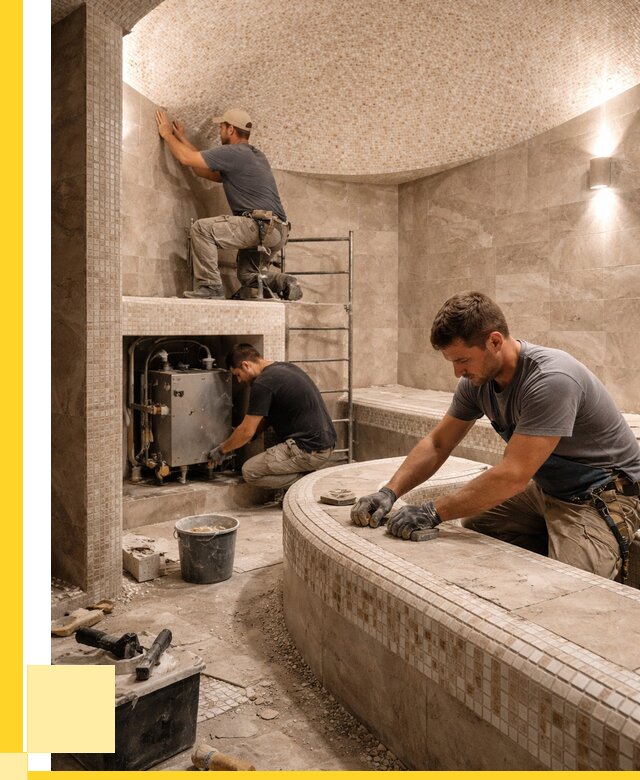 Монтаж хамамов под ключ в Сорочинске от 258200 р. ЭриданСрч