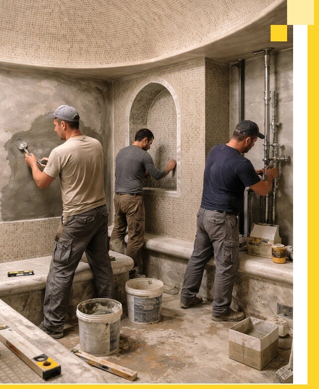 Профессиональный монтаж хамамов под ключ в Сорочинске с гарантией