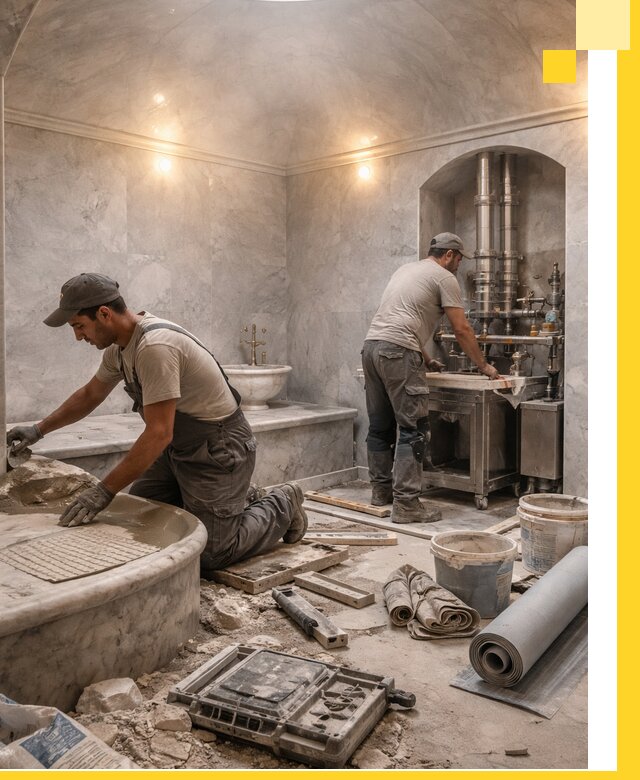 Строительство турецких бань хаммам под ключ в Сорочинске