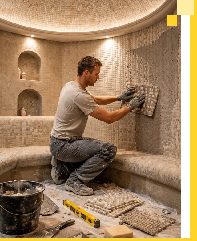 Устройство и монтаж домашнего хамама под ключ в Сорочинске