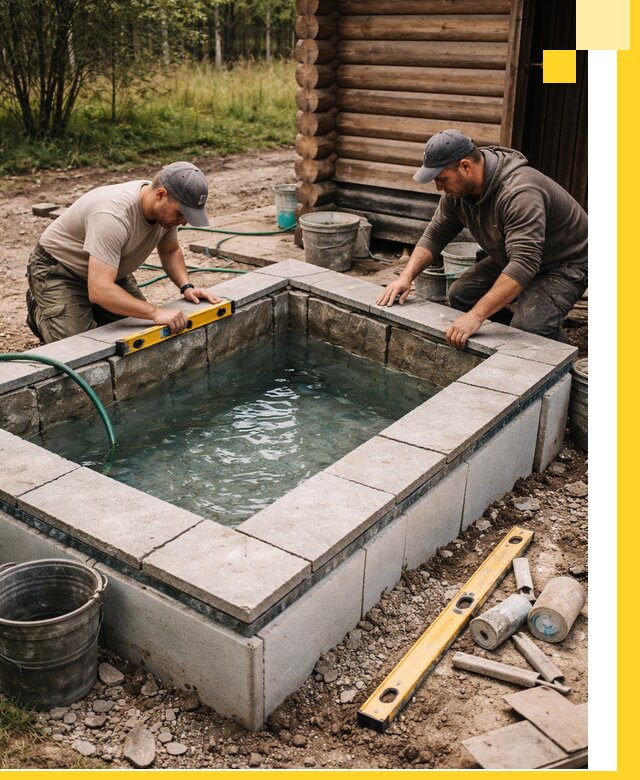 Изготовление и установка холодных купелей под ключ в Сорочинске